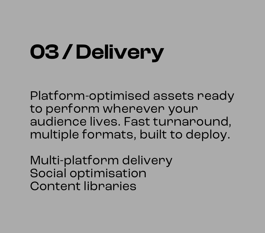 Modra Media • 03 : Delivery Modra Media • 03 : Delivery